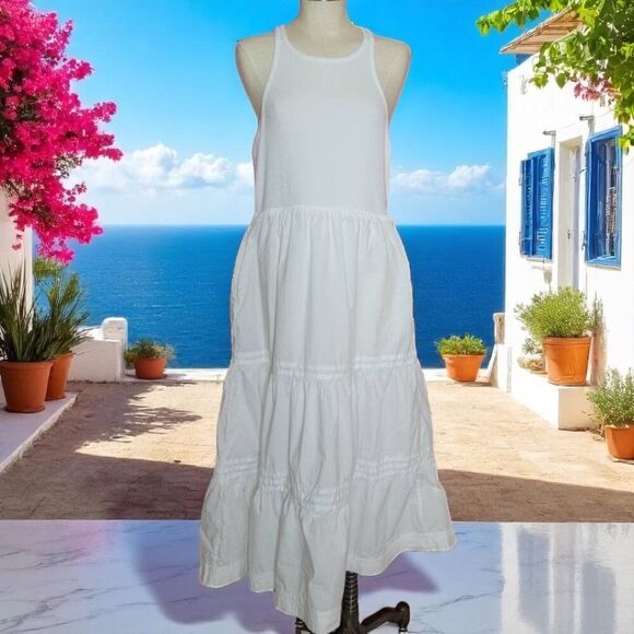 J. Crew Cottage Core Ethereal Anglecore Resortwear Maxi Tank Dress - Picture 2 of 14